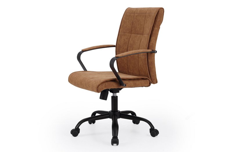KOLONIALKONTOR LÆNESTOL CAMEL CUIR / SORT. OK1308 (8444)