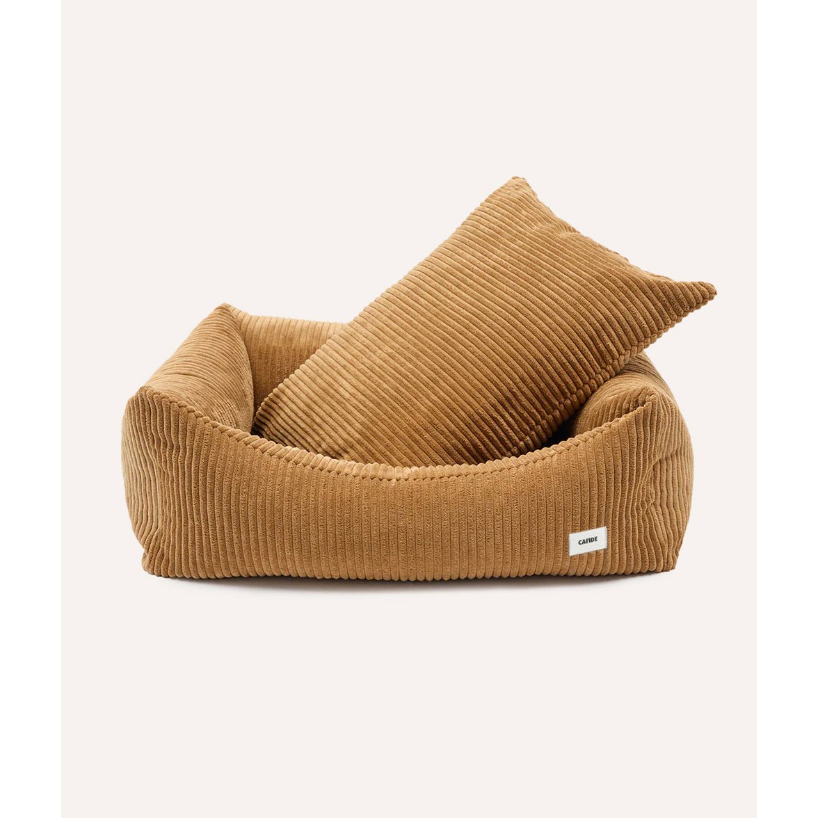Mustard Corduroy Dog Bed, Snozy