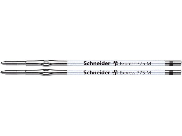 Recharge Schneider Express 775 M noir sur blister, 2 pcs.