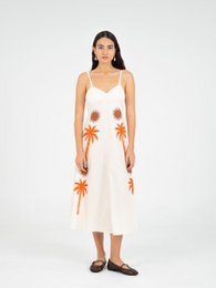 Lux-Kleid mit Palmen-Print