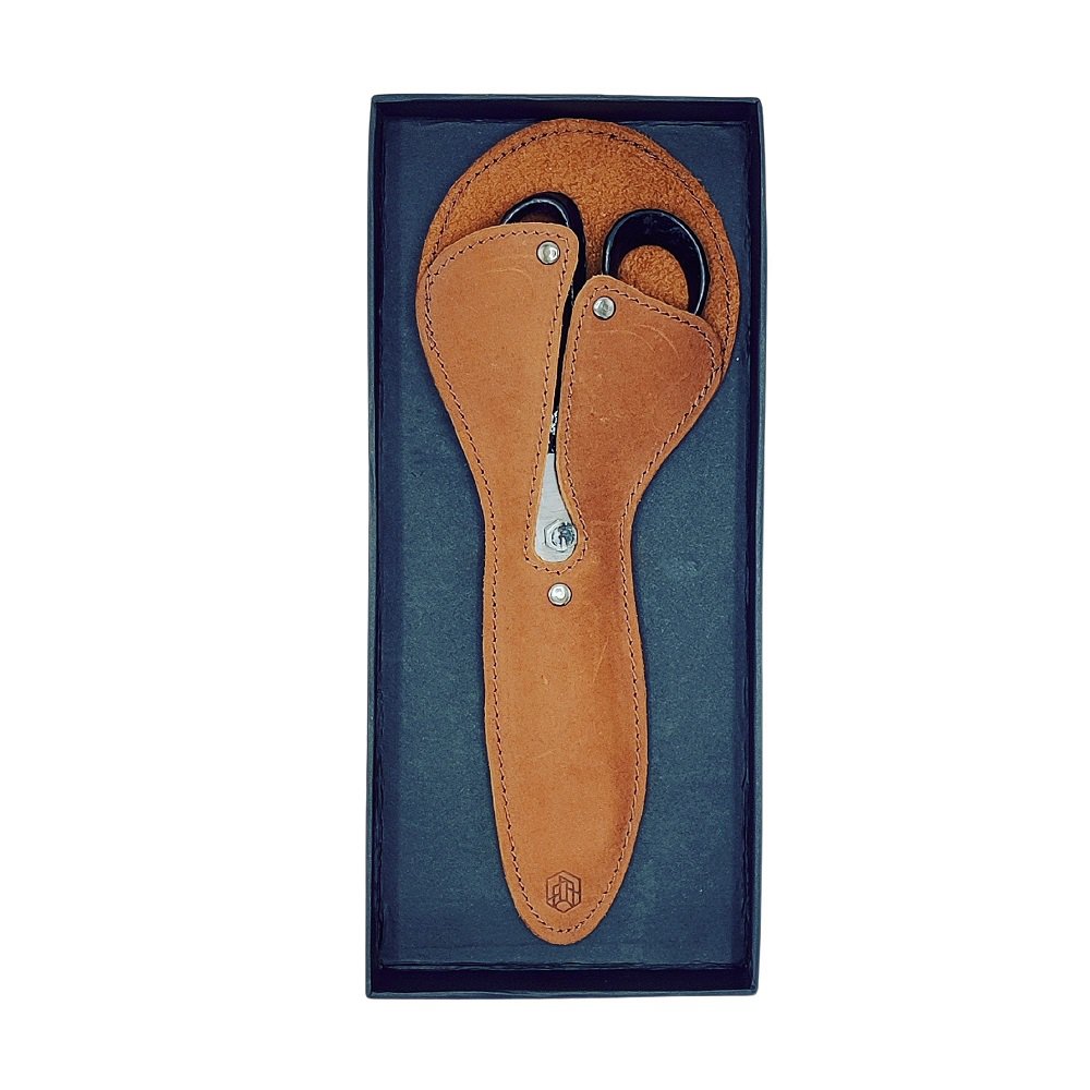 All Purpose scissors with leather sleeve, Brut Homeware