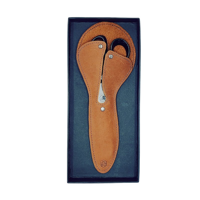 All Purpose scissors with leather sleeve, Brut Homeware