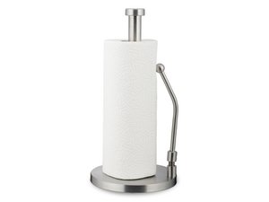 Kitchen roll stand made of stainless steel