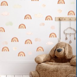 Adesivo da parete | Mini Arcobaleni Beige