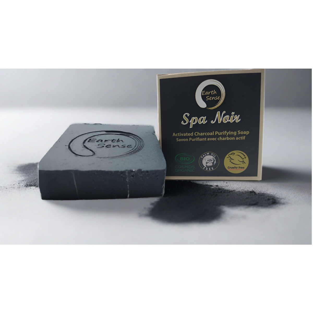 Organic Certified Spa Noir - Solid Soap met geactiveerde houtskool - 90G