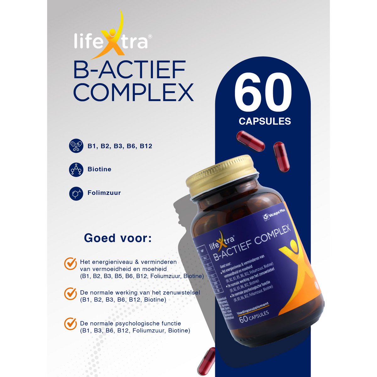 Complejo LifeXtra B-Activo | Suplemento de complejo de vitamina B