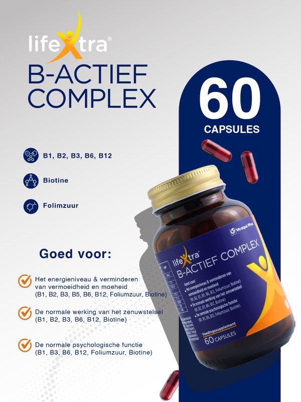 LifeXtra B-Active Complex | Vitamin B Complex Supplement