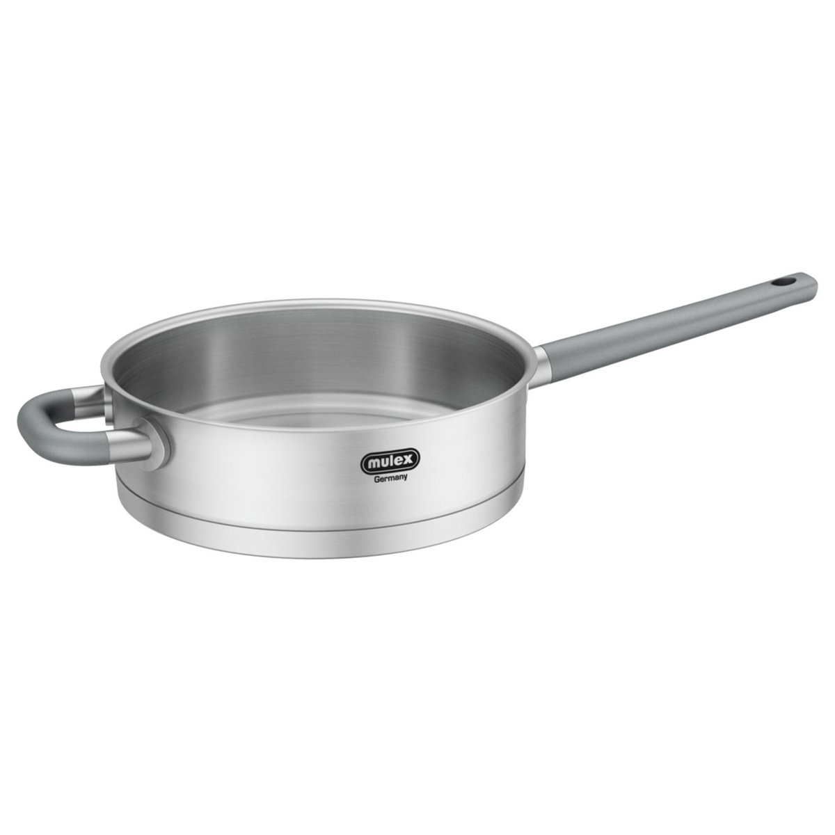 LUGANO Edelstahl Stielpfanne 24 cm