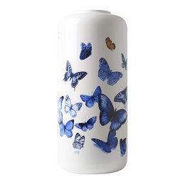 Cylinder vase butterflies