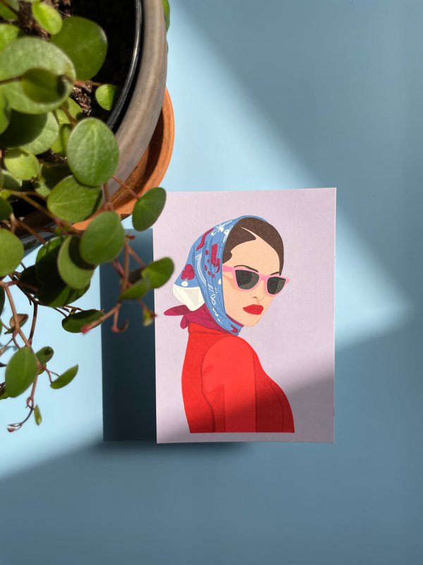 Cartolina Moda Ragazza