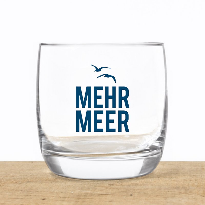Whiskyglas van kristal "More Sea" - maritiem design, gemaakt in de EU