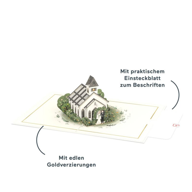 Wedding Chapel Pop Up Card