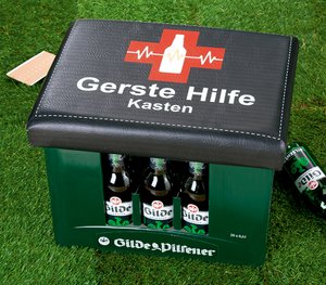Kunstst Sitzpolster"Gerste Hilfe" VE 6