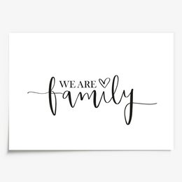 Poster: We are family