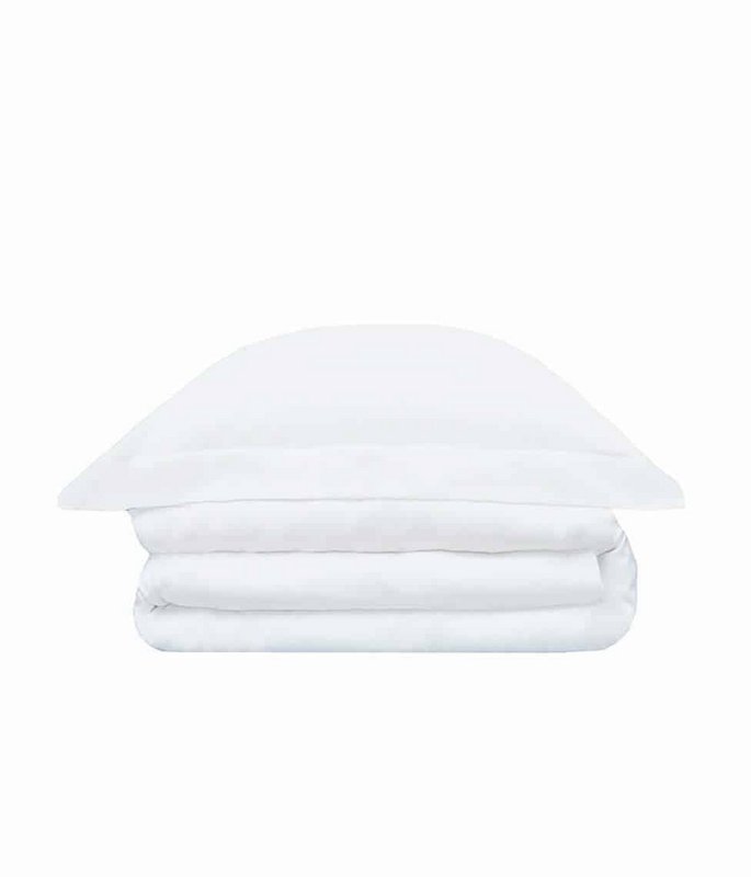 Set biancheria da letto in raso bianco