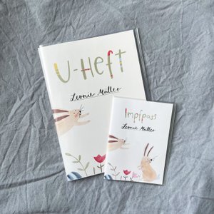 U-booklet case rabbit, gift for pregnancy or birth, with compartment for vaccination certificate and health card