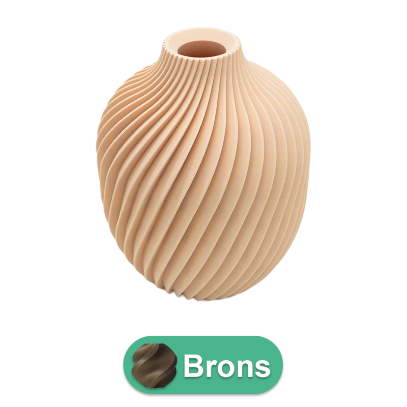 Vase Nova 3D - Vase imprimé en 3D - PLA durable - Convient aux fleurs artificielles