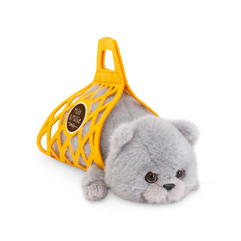 Plush toy, Milo&Millie, Milo the Grey Cat (35 and 56cm)