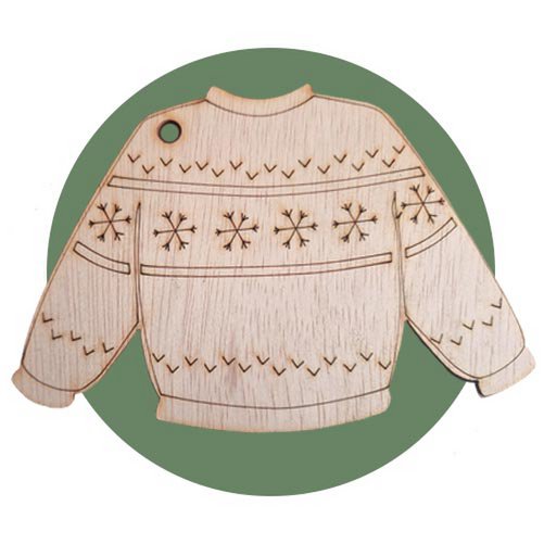 Ugly Christmas sweater decoration for the tree or decorate the sweaters
