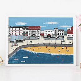 Estampado de paisaje urbano de Margate