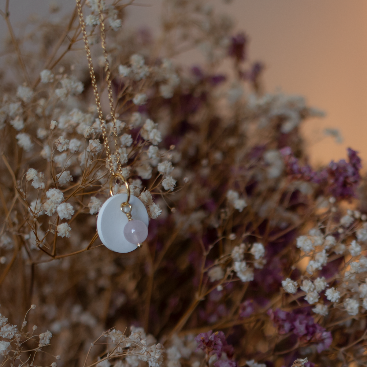 Halskette für Aromatherapie und Lithotherapie