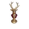 Beeld Hertje rood/goud 14x11x28.5cm