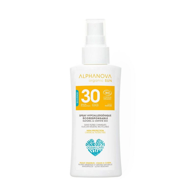 ALPHANOVA SUN BIO SPF 30 Spray 90g - VIAJE pieles sensibles