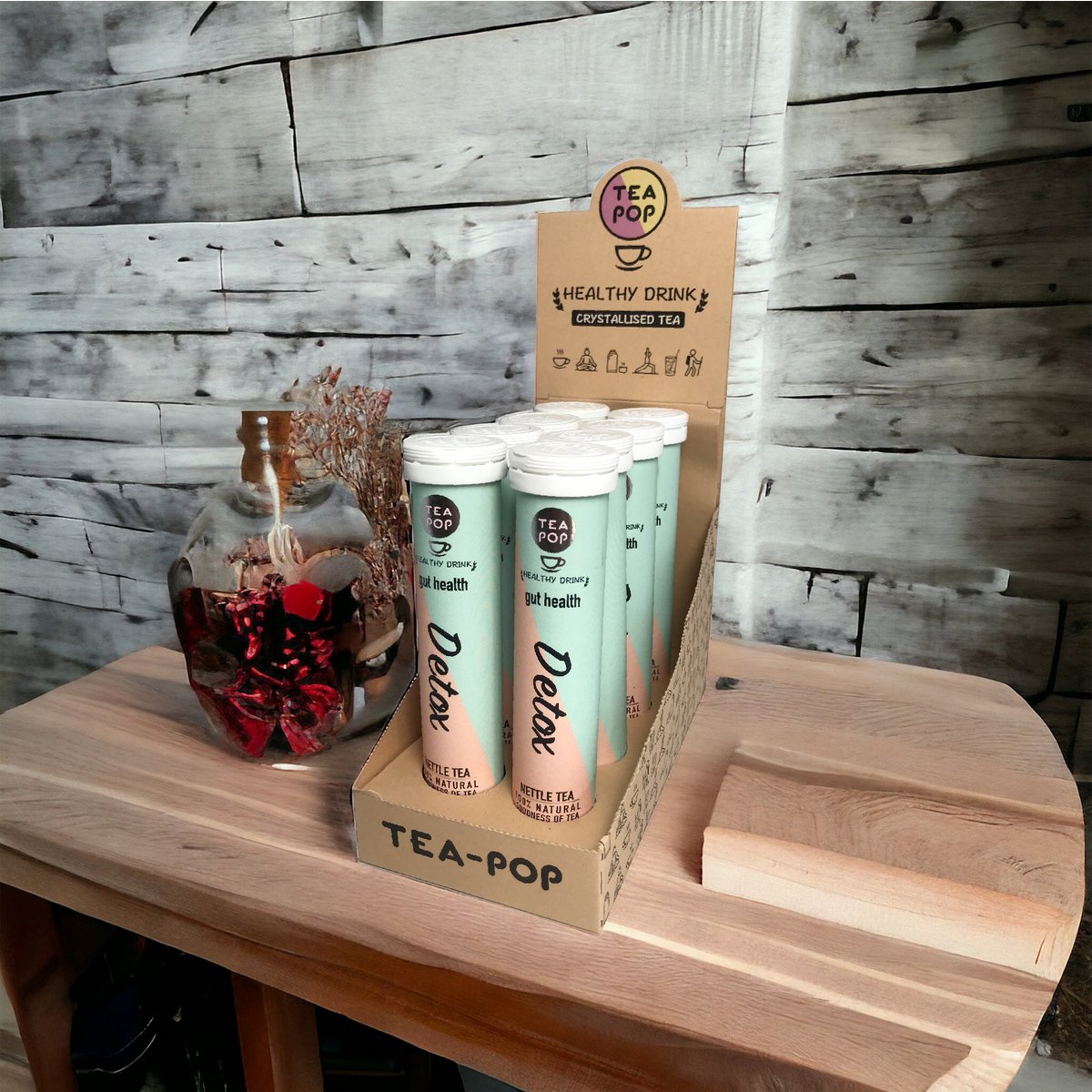 Detox Brennnessel-Tee-Pop, schnell gebrühter Gourmet-Tee (8er-Packung)