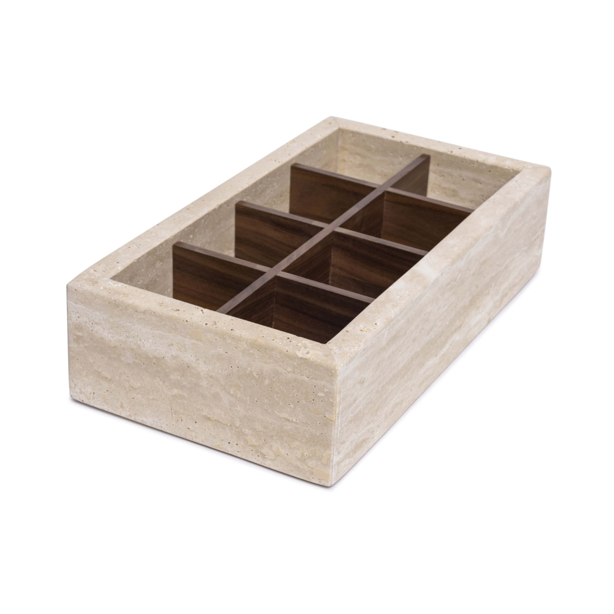 Trawertynowy organizer o wymiarach 32,5x17,5x8cm