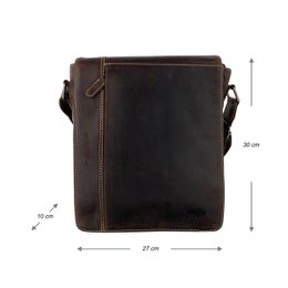 Schoudertas In 3 Kleuren - Crossbody - Buffelleer - In 3 Kleuren
