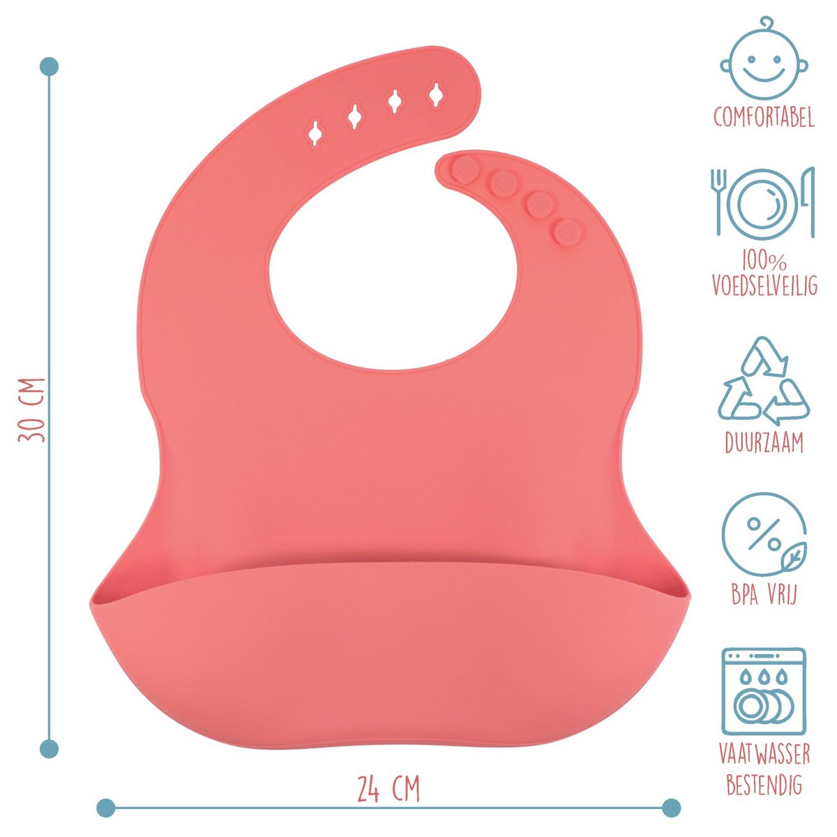 Śliniaczek silikonowy 'Flamingo'