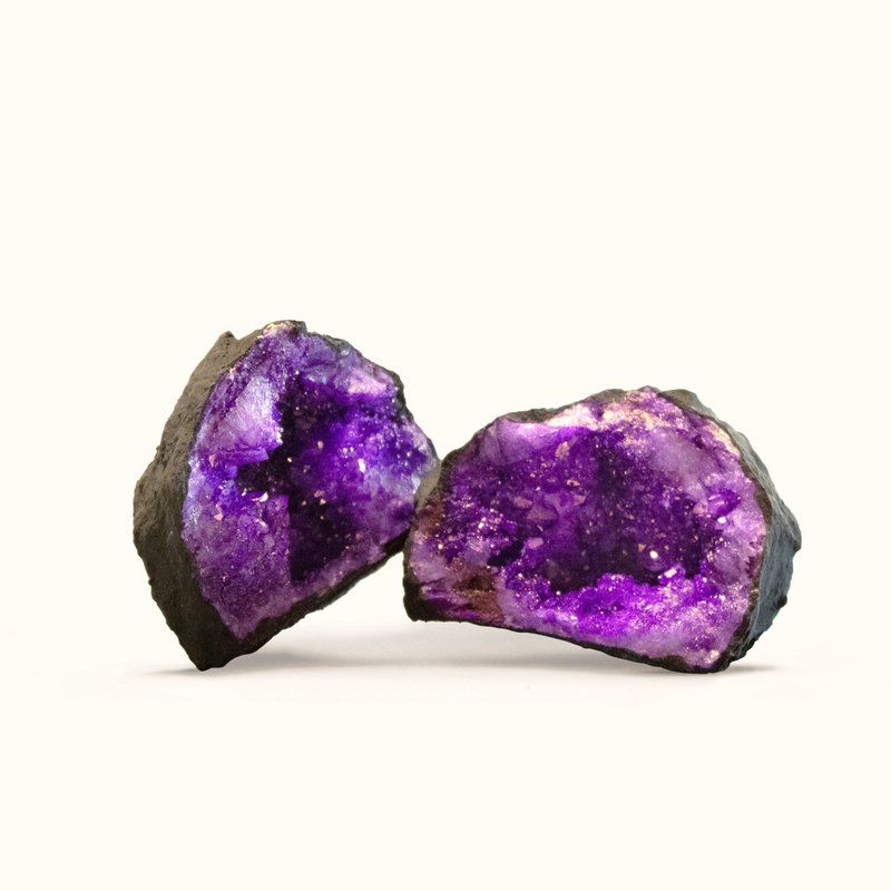 Geode Quartz Krystal Lilla