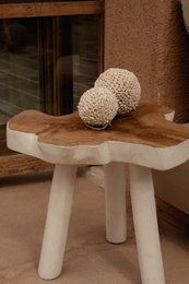 The Organic Side Table - Natural White