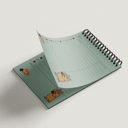 To-do list DIN A6, ring binding, chipmunks