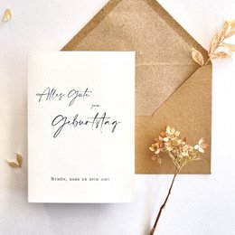 Birthday card with envelope nude - Happy birthday