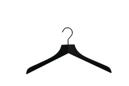 Kleiderbügel Profi, schwarz lackiert, 45 cm
