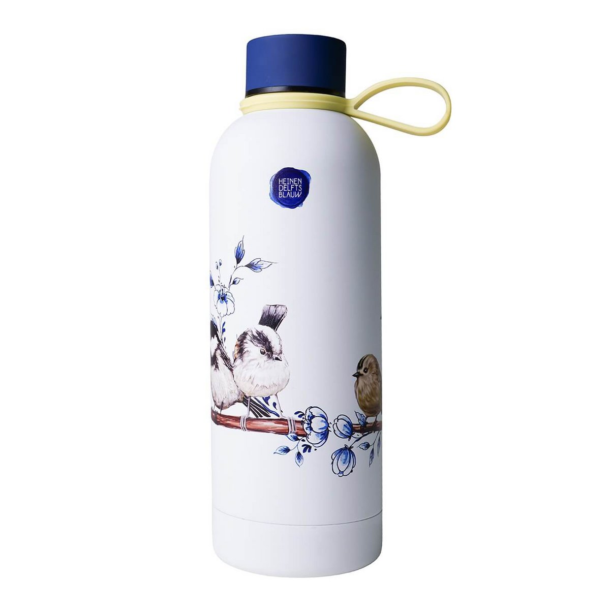 Water bottle forest birds - insulated - stainless steel