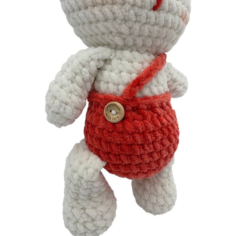 Handmade cuddly toy - bunny - made of velvet