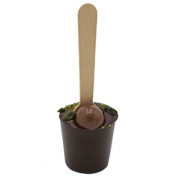 Bâtonnet de Chocolat Chaud Ritonka Praliné | Chocolat noir | Pistaches, praliné | 60g