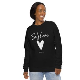 Økologisk sweatshirt SELF LOVE Unisex økologisk raglan sweatshirt