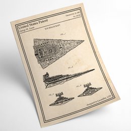 Star Wars Patent Poster - Imperial Star Destroyer