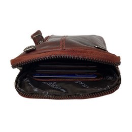 Lederhandytasche für Damen und Herren mit verstellbarem Schultergurt in 5 Farben