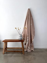 Muslin blanket - beige-white - 2.20 x 2.50 m