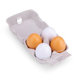 Huevos de Madera en Caja - 4 Piezas