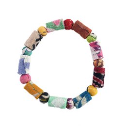 Kantha Dot Dash Armband