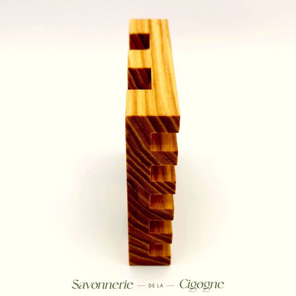 Wooden soap dish