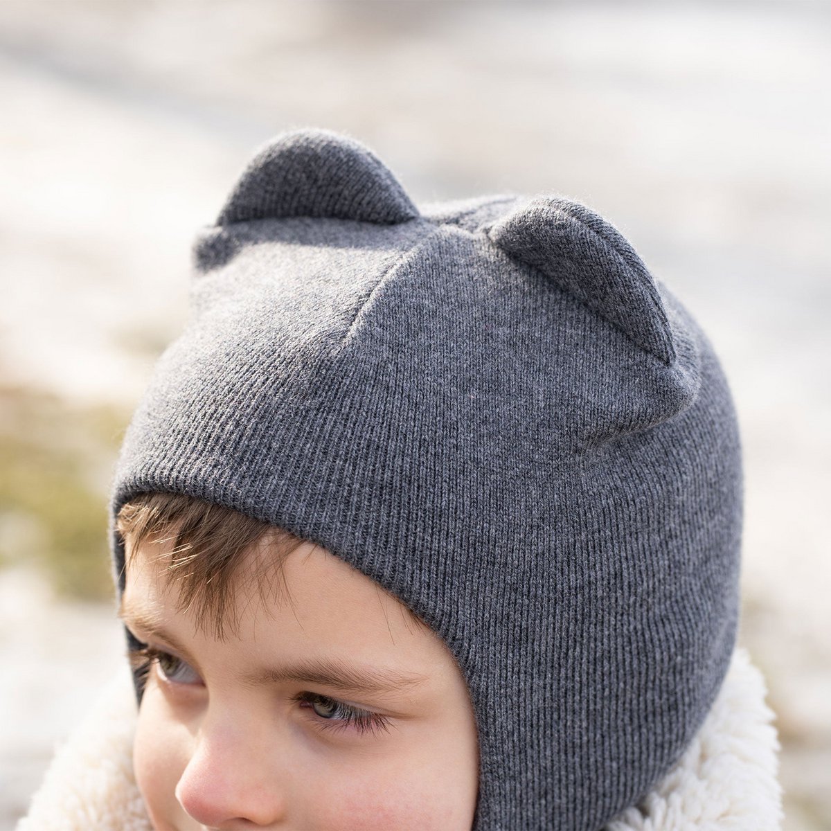 Kids' Knit Balaclava & Gloves Cotton 2-Piece