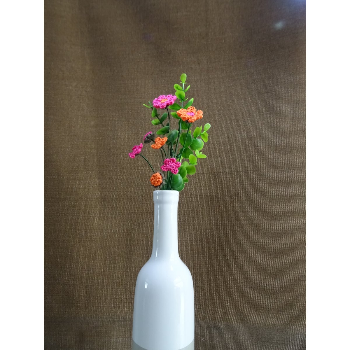 Boeket Roze/Oranje Groen