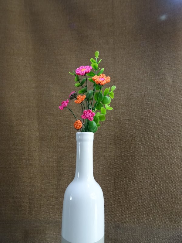Bouquet Rose/Orange Vert