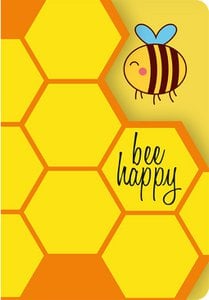 Grußkarte Fun-Cut "Bee Happy"